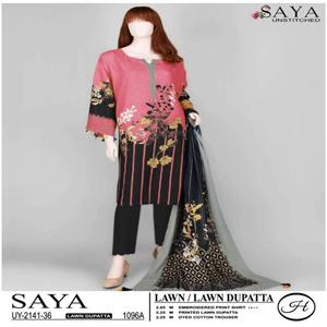 ชุดสูทแบบดั้งเดิมของผู้หญิงปักลายสวยงามทนทานทนทานจากปากีสถาน - Product Image 4