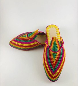 รองเท้าแตะ Raffia สำหรับผู้หญิงทำด้วยมือ, ไอเดียของขวัญ - Product Image 1