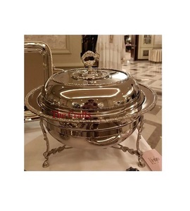 Plat de service en acier inoxydable au design classique avec support en fil de fer, qualité supérieure - Product Image 6