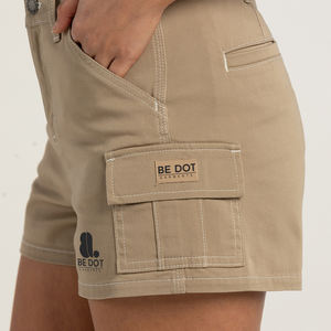 Shorts cargo décontractés pour femmes d'été, taille haute, écologiques, 100% coton, séchage rapide et respirant, bonne qualité - Product Image 4