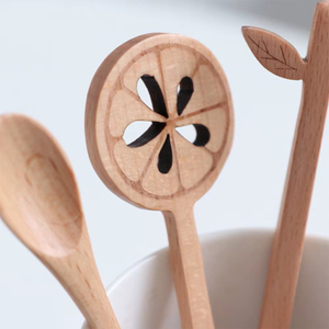 Cuchara de Madera para Agitar Café y Té, Cuchara Mezcladora para Café, Azúcar y Miel, para <span class=keywords><strong>Bebidas</strong></span> y Postres - Product Image 5