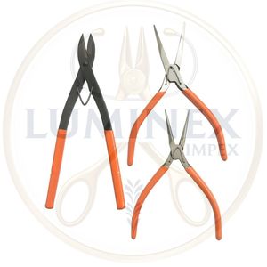 Pince à bec plat et coupe-fil en acier inoxydable LUMINEX IMPEX LUB=6 pour la soudure de bijoux, utilisation en bricolage - Léger - Product Image 1