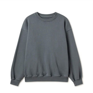 Sweat-shirt à col rond en molleton chaud avec doublure douce Idéal pour les hommes et les femmes Confort d'hiver et vêtements décontractés, coton mélangé - Product Image 1