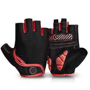 Guantes de Cuero de Medio Dedo para Hombre, Guantes sin Dedos para Ciclismo y Motociclismo con Accesorios para Motocicleta - Product Image 1