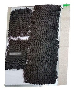 Qualité supérieure 100% brut non transformé 22 \ "cheveux humains vierges du temple indien droits et crépus 12A prix de gros paquet indien - Product Image 6