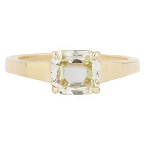 Anillo de racimo de oro amarillo de 14 quilates más vendido, cojín de mesa blanco de 1,12 quilates, VS2 Diamante de corte, claridad para joyería de moda para fiesta de boda - Product Image 1