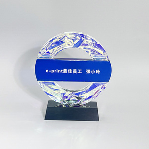 Trofeo de Cristal con Gráficos Impresos con UV para Regalos de Ferias Comerciales y Regalos de Bienvenida - Product Image 1