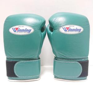 High Quality Affordable Winning Green <b>Velcro</b> Boxing Training Gloves in Customised Size Color and Design for Boxing Competition - Product Image 2