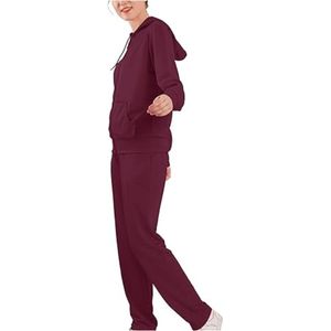 Nuevo Conjunto Deportivo de Invierno para Mujer, Más Vendido de Fábrica, con Capucha, Estampado Sólido, Pantalones de Jogging, Corte Regular, Precio Bajo - Product Image 4