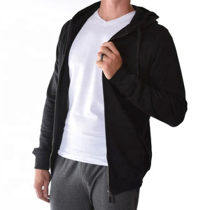 Sweat-shirts à capuche/zippés en molleton brodé sur mesure de haute qualité pour hommes grandes tailles - Product Image 6