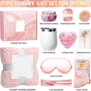 Juego de Regalo de Lujo con Antifaz de Satén para Dormir, Bomba de Baño y Manta para Hombre y Mujer - Product Image 1