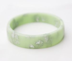 กำไลข้อมืออะคริลิคทำจากเรซิ่นเครื่องประดับแบบขยายได้หลากสีสร้อยข้อมืออะคริลิคทรงสี่เหลี่ยมที่ไม่สม่ำเสมอสำหรับ - Product Image 5