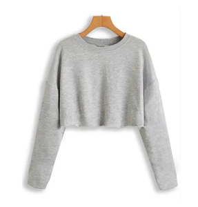 New Deal Diseño personalizado Manga completa Cualquier tamaño Cómodo Crop Top Camisetas Algodón para mujeres Hecho en Bangladesh - Product Image 5