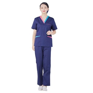 2025 alta calidad de moda antiarrugas Doctor Scrub enfermera traje Pantalones rectos Scrubs Hospital uniforme de enfermería al por mayor - Product Image 5
