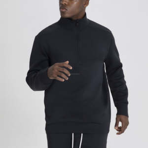 Sudadera de manga larga con media cremallera para hombre de alta calidad, sudadera térmica de algodón 100% para invierno, gran oferta, diseño personalizado - Product Image 5