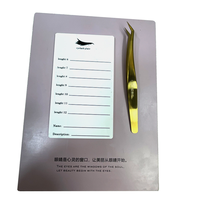Nouvel Arrivage Extensions de Cils Magnétiques Grand Colle Adhésive Porte-Palette Carrelage Plateau Organisateur Acrylique Lash Display Plate Board