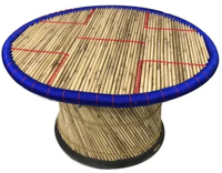 Table d'extérieur en bambou écologique et légère pour café, thé, étude, salon/salle à manger, hôtel