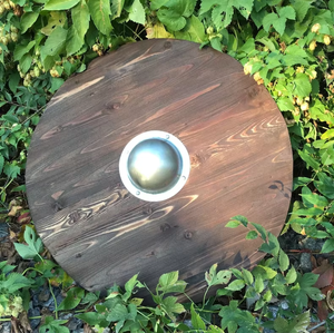 Bouclier de planche rond fait de bouclier de planches. par calvin artisanat - Product Image 6