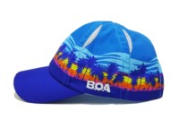 Casquette de baseball personnalisée coucher de soleil tropical chapeau d'été imprimé palmier pour vêtements de plage 6 panneaux casquettes de haute qualité OEM du Vietnam pour les golfeurs