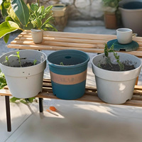 Couverture de sol en maille respirante C336 pour pot de plante rond, barrière anti-mauvaises herbes pour plantes en pot d'intérieur et d'extérieur