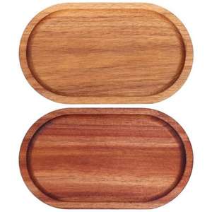 Plateau de service rond en bois de la meilleure qualité, idéal pour un accessoire élégant de maison et de cuisine - Product Image 2