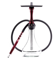 Hookah Alpha X Kualitas Pertama Original - Desain Cermin Baja Tahan Karat Modern dengan Kotak Hadiah Mesin CNC