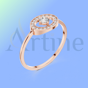 Anillo personalizado directo de fábrica de 18K, precio asequible - Product Image 1