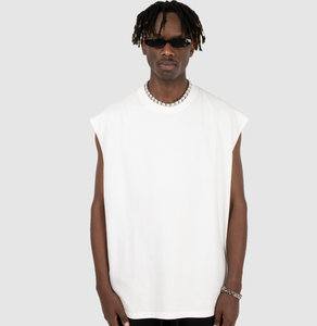 เสื้อกล้ามผู้ชายซักกรดแบบไม่มีแขนเสื้อสำหรับไปยิมเล่นกีฬาเสื้อกล้ามสำหรับผู้ชายเสื้อแอซิด - Product Image 5