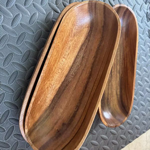 Bols en bois faits à la main Décoration de cuisine rustique - Product Image 1