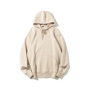 Unisex Cotton Hoodies for Fall Luxury Lightweight Pullovers with Solid Customized Print Sporty Streetwear <b>Tops</b> - Product Image 2