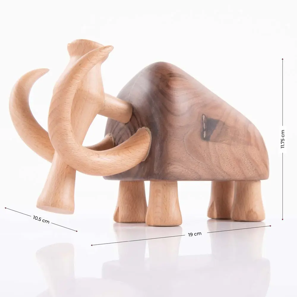 Penjualan Terbaik 2023 patung miniatur Mammoth kayu dengan patung miniatur desain terbaru untuk dijual oleh eksportir