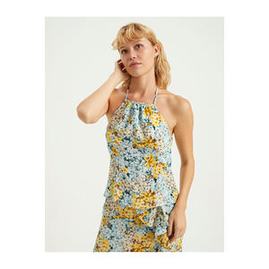 Blusa de viscosa con estampado floral para mujer BGN-Turquía - Product Image 3