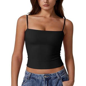 Camiseta sin mangas de diseño único de Color sólido para mujer, camiseta sin mangas con logotipo personalizado para mujer, gran oferta, camiseta sin mangas para mujer - Product Image 1