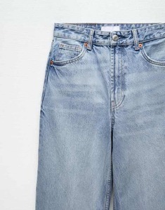 Fabricante negro últimas señoras de talla grande femeninos Pantalones vaqueros de pierna recta de longitud completa para mujeres mamá pantalones vaqueros holgados - Product Image 5