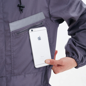 Combinaisons de conception populaire Vêtements de travail Combinaison de travail à capuche personnalisée pour hommes avec réflecteurs - Product Image 3