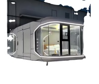 Capsule Spatiale Modulaire Préfabriquée de Luxe en Acier de Haute Qualité, Style Moderne, Type Apple, pour Appartement ou Hôtel