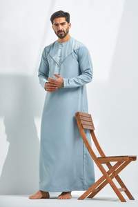 Vêtements islamiques populaires pour hommes Thobe arabe musulman respirant Thobe vente en gros jubba pour hommes islamiques pour hommes - Product Image 6