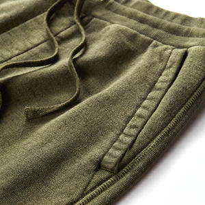 Pantalones deportivos orgánicos de algodón de bambú para hombre, pantalones deportivos para correr sostenibles, pantalones de chándal para hombre de felpa francesa, pantalones lavados para hombre - Product Image 3