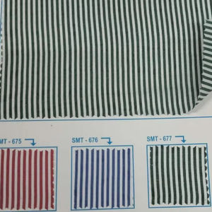 "Venta al por mayor de tela de rayas de algodón y poliéster de calidad textil uniforme para la escuela y ropa médica" - Product Image 1