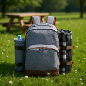 Zaino Termico per Picnic Seyman in RPET, Tappetino da Picnic Sostenibile - Product Image 3