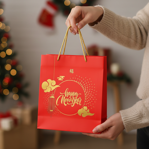 Luxury Eco-Friendly <b>Biodegradable</b> & Recyclable <b>Paper</b> Bags for Perfumes Customized Laminated Gift Bags with Logo Premium Finish - Product Image 6