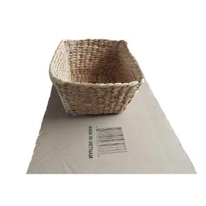Cajas de almacenamiento de mimbre de algas marinas multifuncionales respetuosas con el medio ambiente OEM cestas de jacinto de agua rectangulares tejidas a mano de Vietnam - Product Image 2