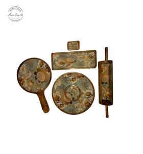 Fábrica al por mayor de madera de haya plato de Aperitivos en forma de ardilla bandeja para servir con compartimento para servir platos y aperitivos - Product Image 5