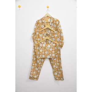 Ensemble de pyjama en coton floral de luxe et élégant, imprimé à la main, vêtements de nuit pour femmes, ensembles de vêtements de nuit confortables pour femmes - Product Image 6