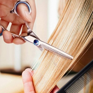 Bán buôn A + lớp chất lượng sắc nét dài xử lý cắt tóc kéo mỏng tóc chuyên nghiệp mặc quần áo kéo thép không gỉ - Product Image 6