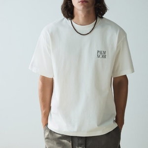 Camiseta Camisetas Alta calidad 100% Algodón O-cuello Hombres OEM Logo Plain Blank - Product Image 5