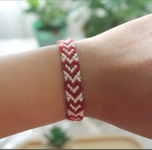 Heart Friendship <b>Bracelet</b> | Personalized Handmade | Woven <b>String</b> | Adjustable | Embroidery Thread *CUSTOMIZABLE* - Product Image 1