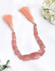 Rodocrosita Peruana Facetada en Forma de Chiclets, Natural, para la Elaboración de Joyería Fina - Product Image 3