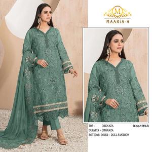Nueva colección de ropa y accesorios, traje pakistaní con ropa de fiesta de aspecto elegante, traje Salwar de India - Product Image 2