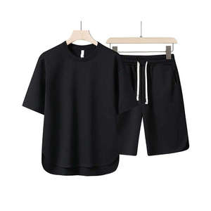 Nueva colección de pantalones cortos y camiseta de tendencia para hombre, traje cómodo de 2 piezas, camiseta de manga corta y para hombre, multicolor informal - Product Image 3